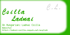 csilla ladnai business card